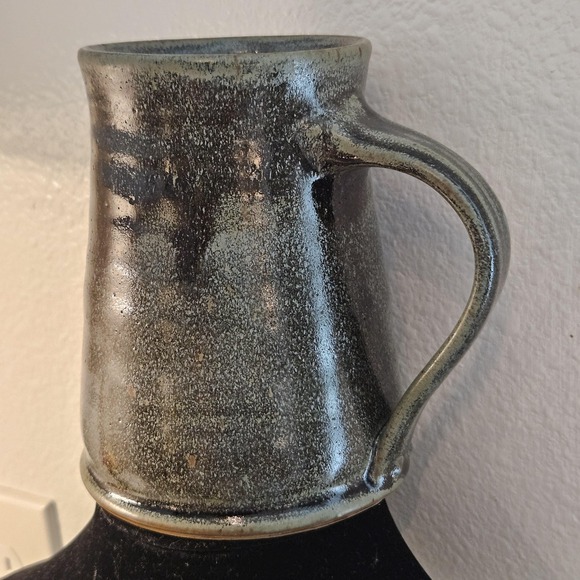 Handcrafted Pottery Mug Unique Glaze Finish Stoneware Coffee Cup 16oz - Picture 1 of 9